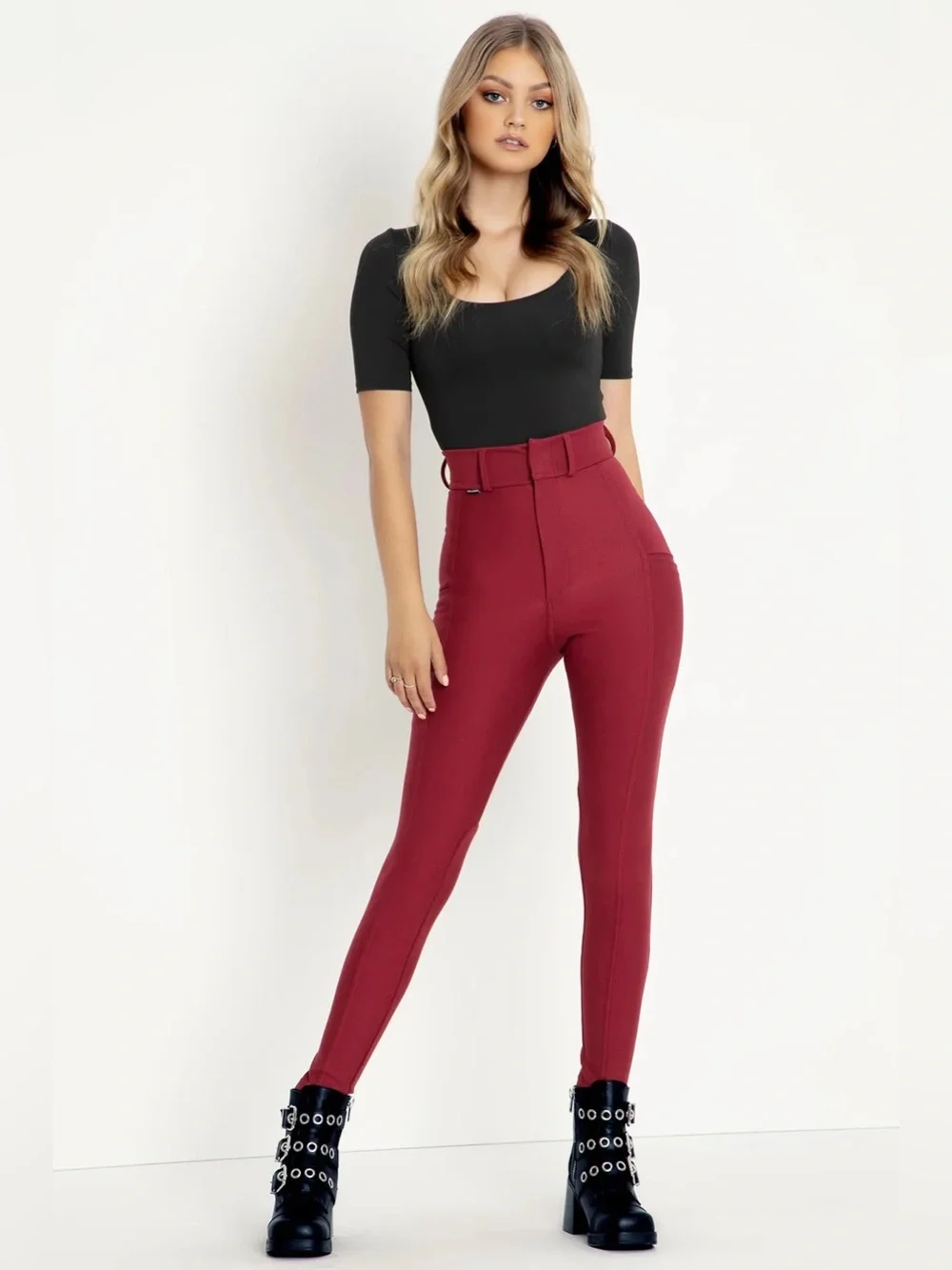 Blackmilk Equestrian Red Leggings - Picture 1 of 10